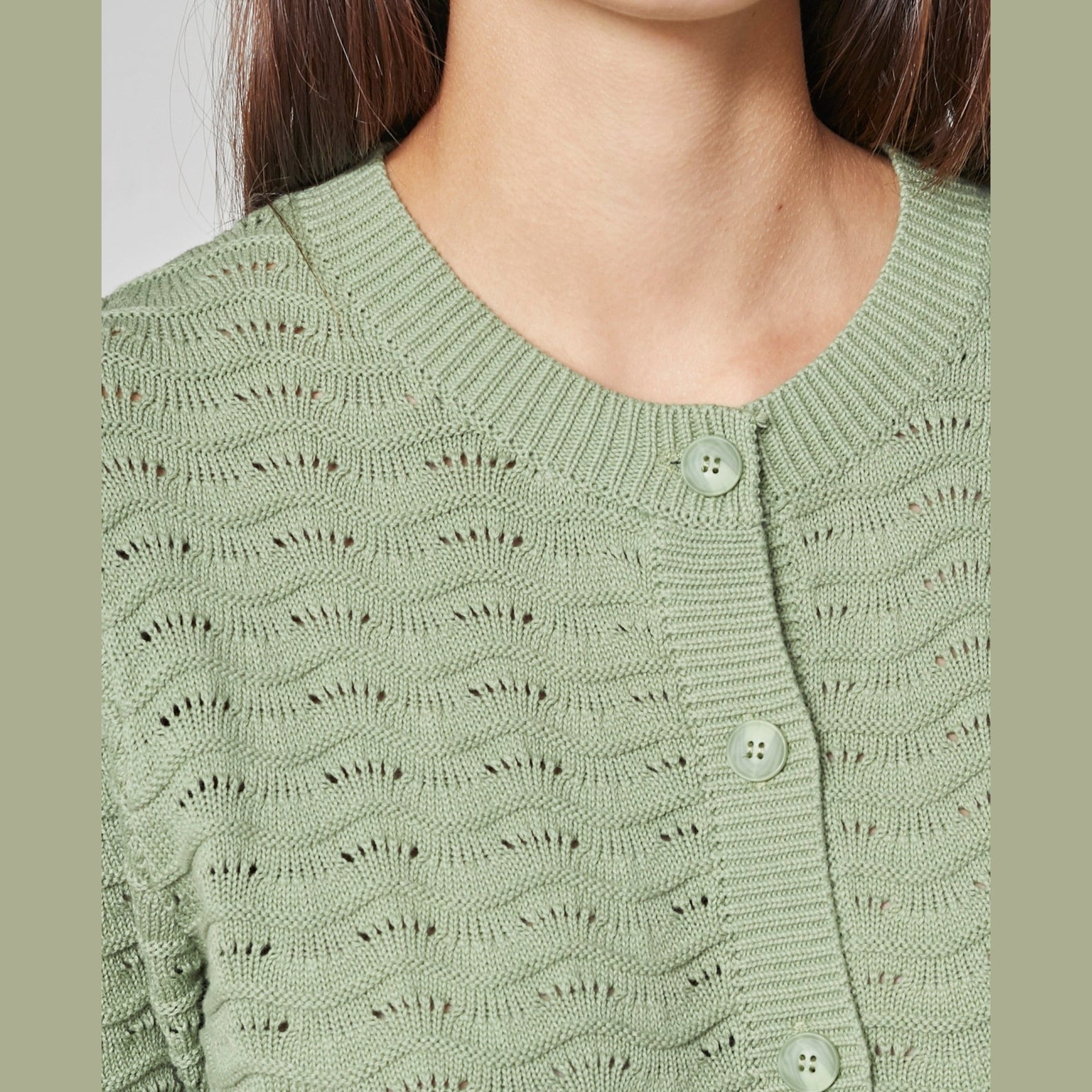 Lind LiBrenda Knit Cardigan 3400 Spring Green