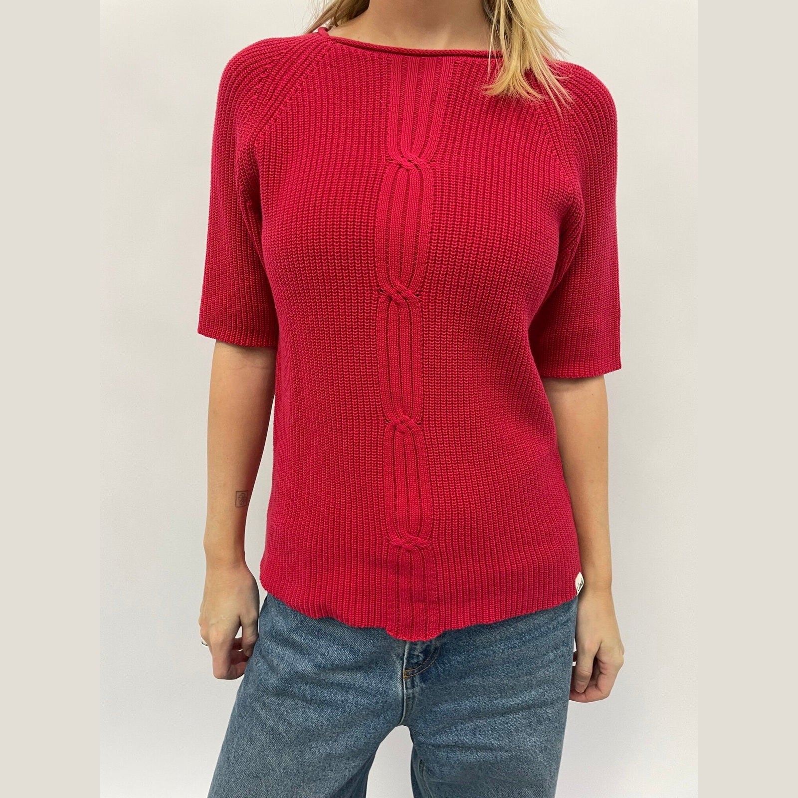 Lind LiBrooklyn Knit Pullover 2480 raspberry red