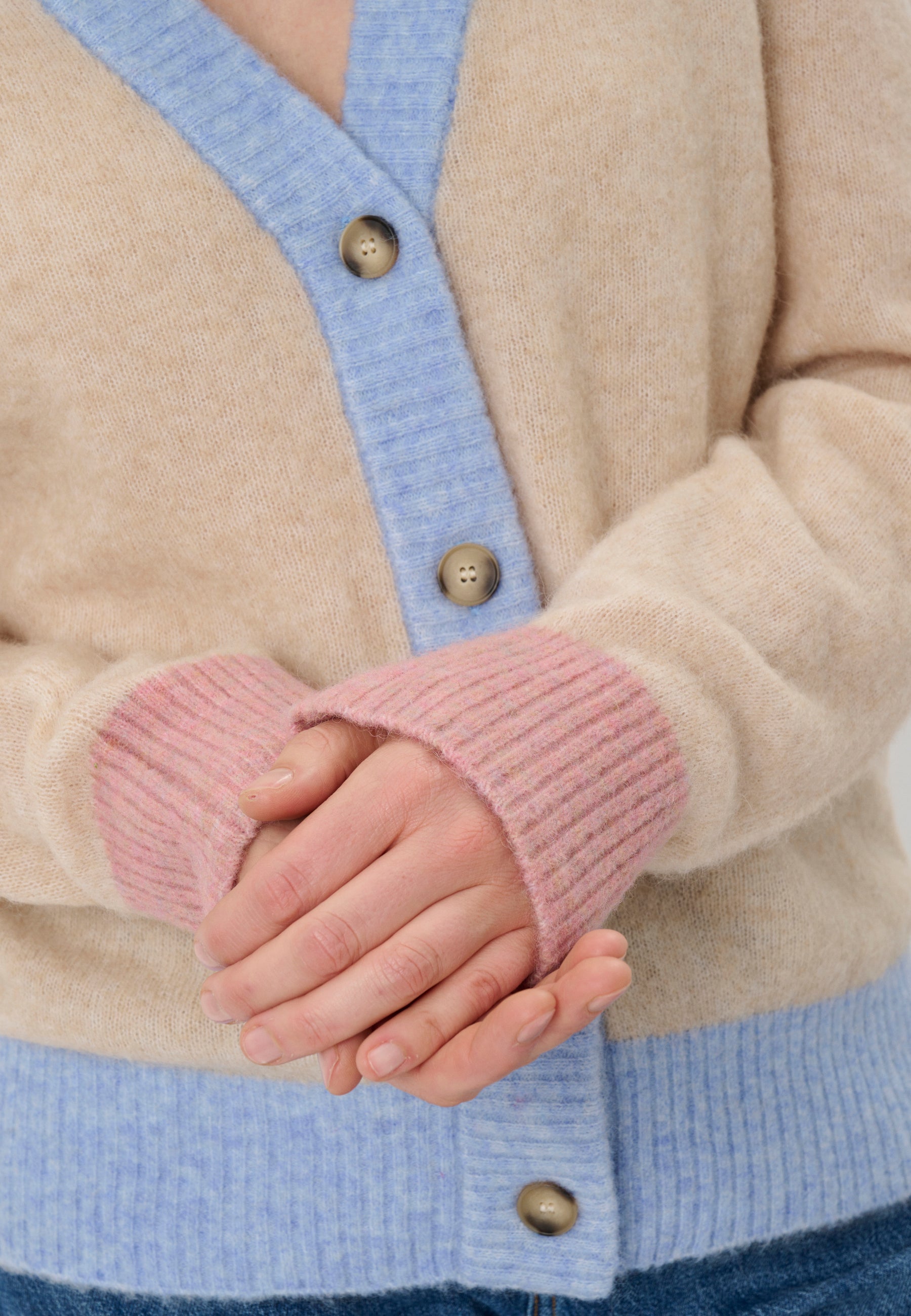 Lind LiCara Knit Cardigan 1261 Sand Melange