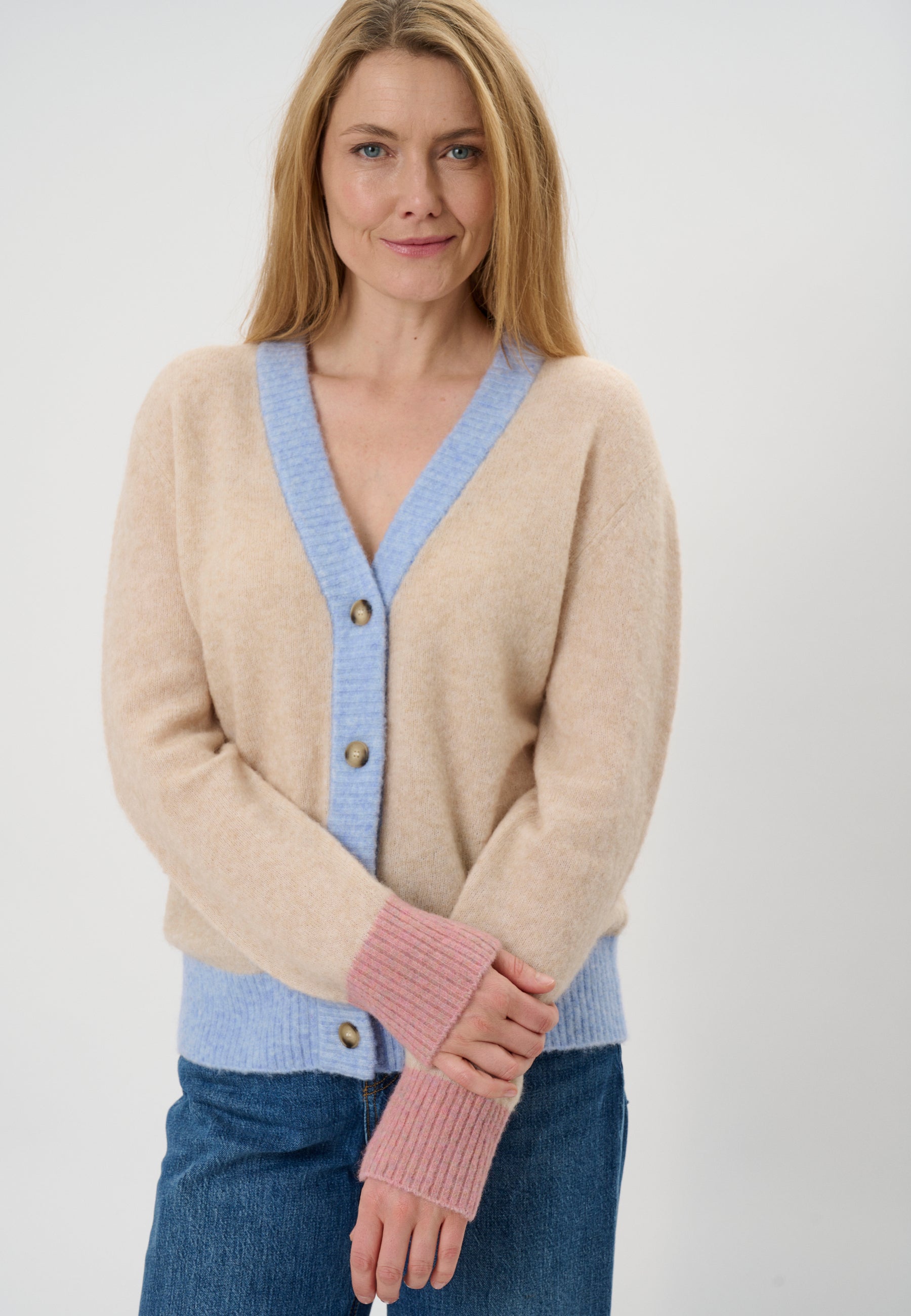 Lind LiCara Knit Cardigan 1261 Sand Melange