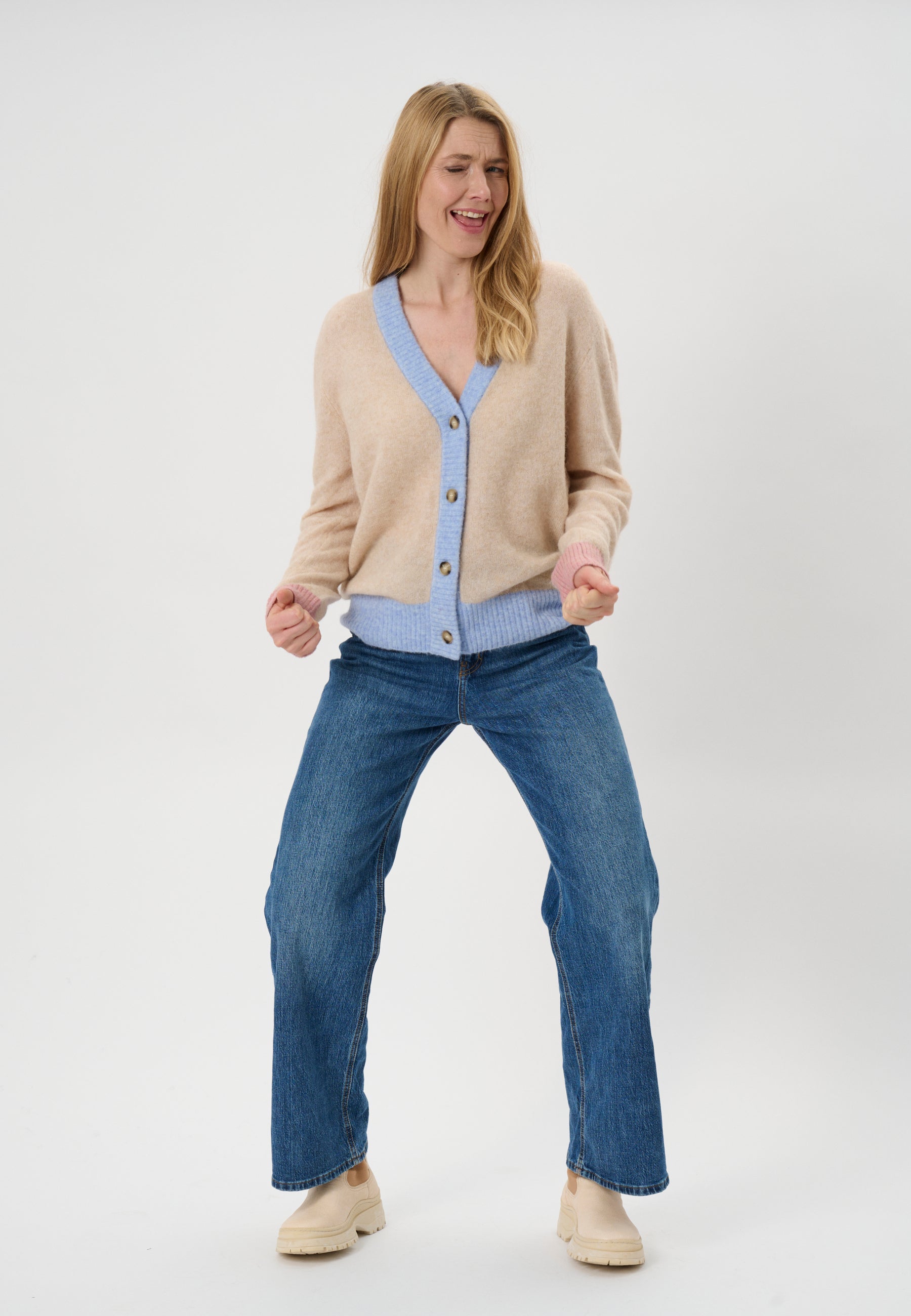 Lind LiCara Knit Cardigan 1261 Sand Melange