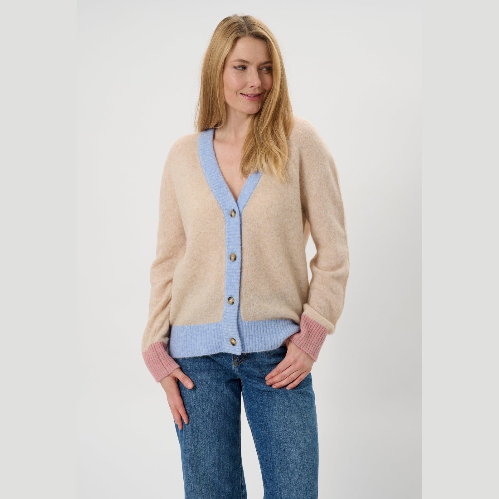 Lind LiCara Knit Cardigan 1261 Sand Melange