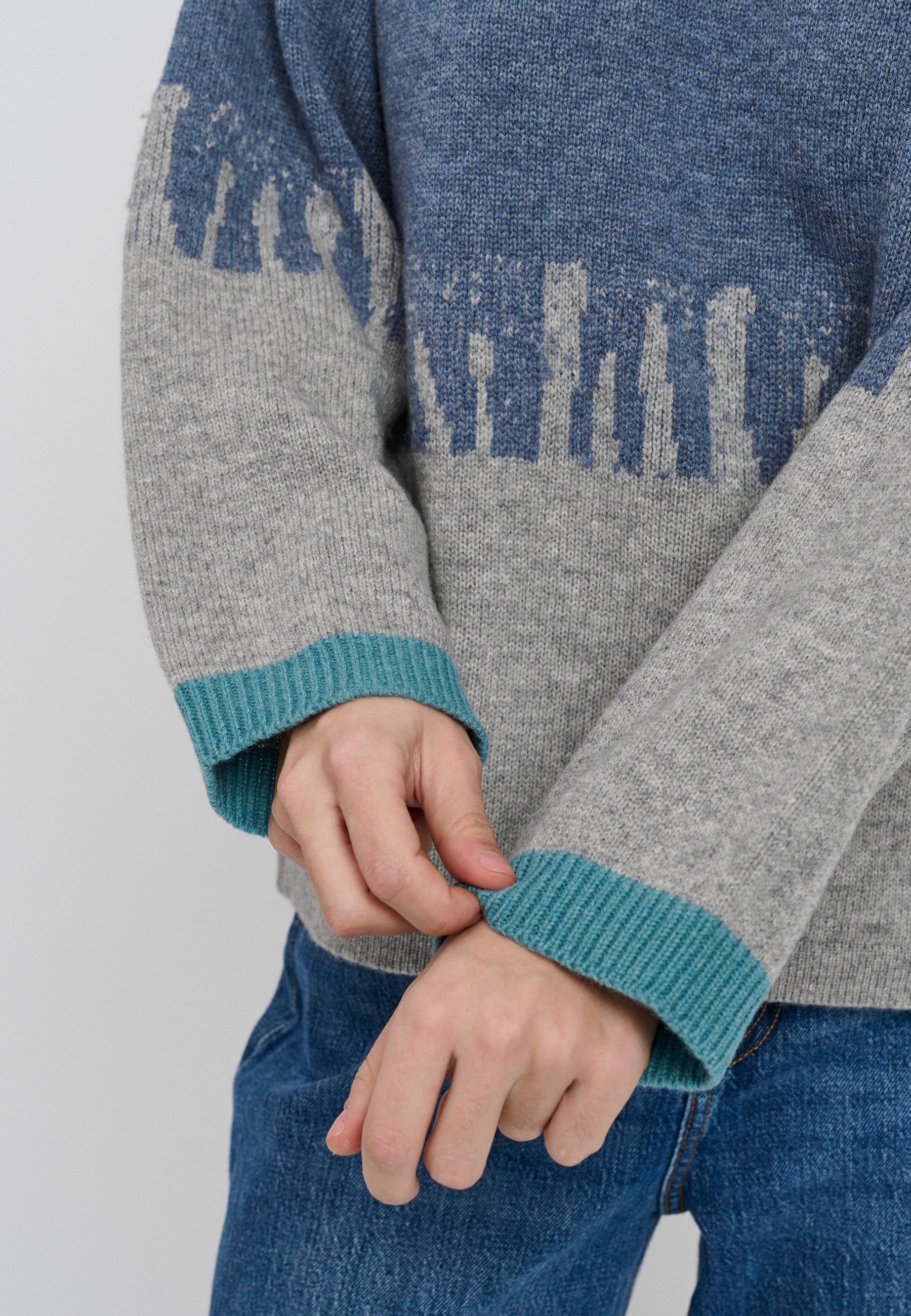 Lind LiCora Knit Pullover 5650 blue melange