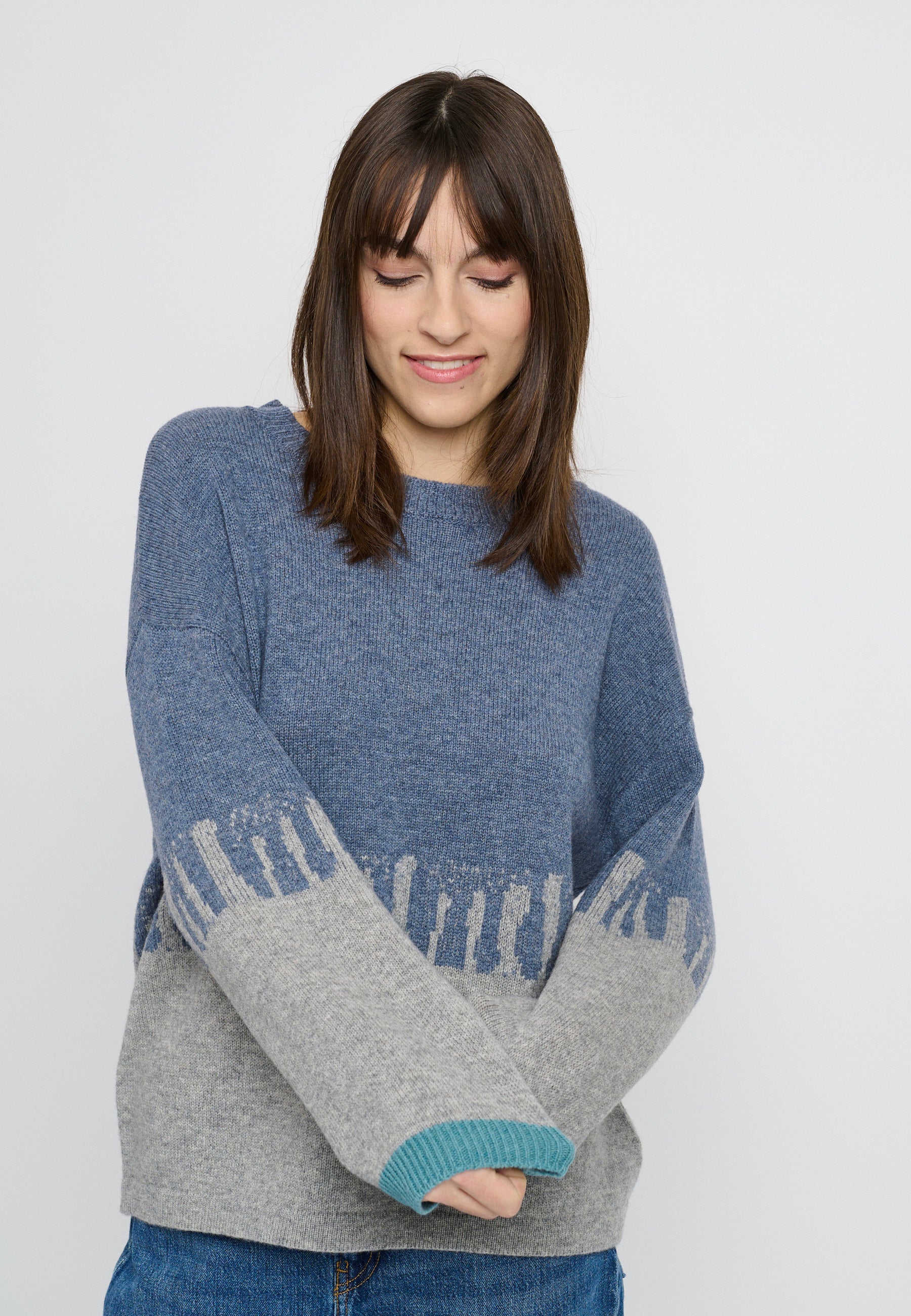 Lind LiCora Knit Pullover 5650 blue melange