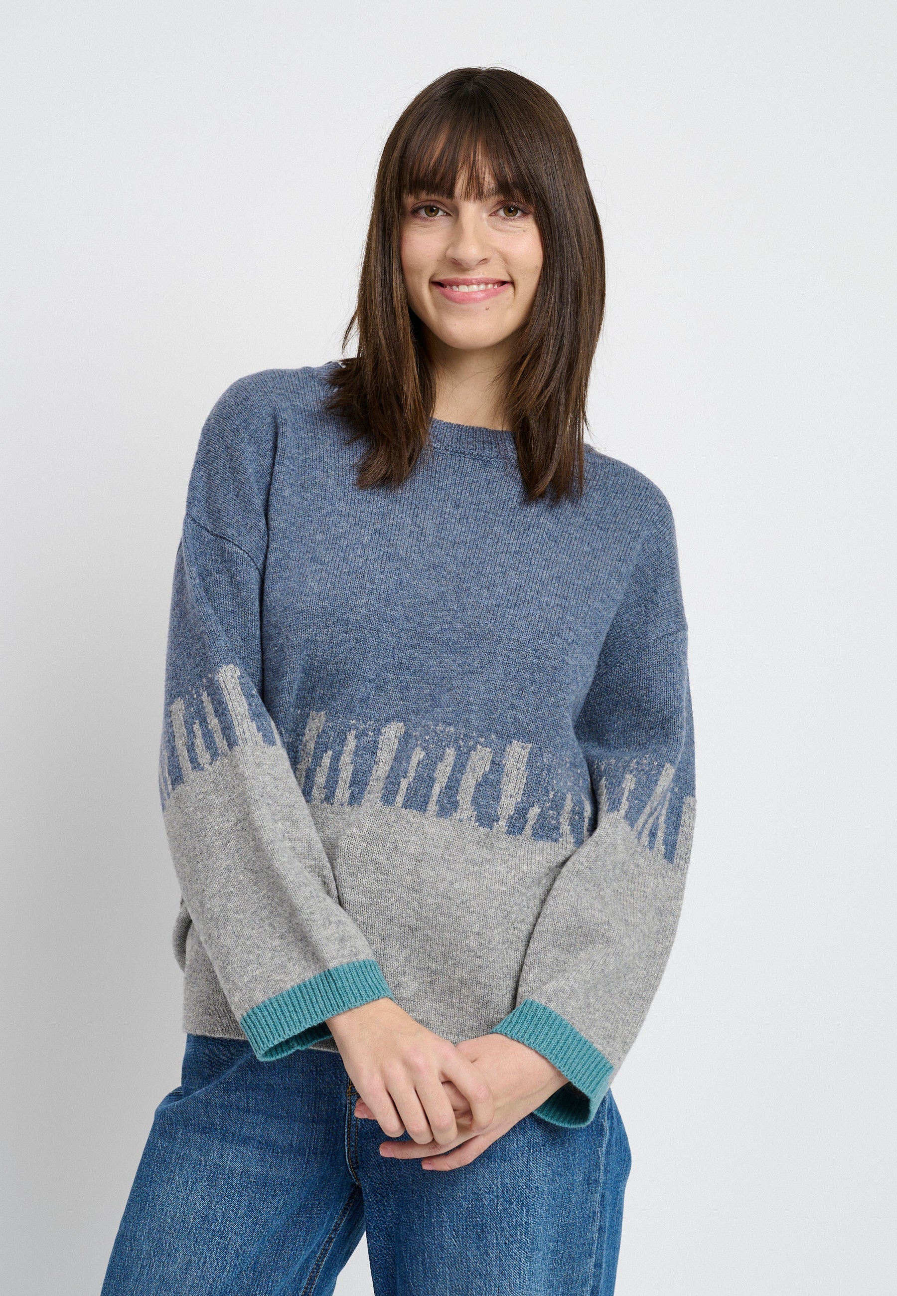 Lind LiCora Knit Pullover 5650 blue melange