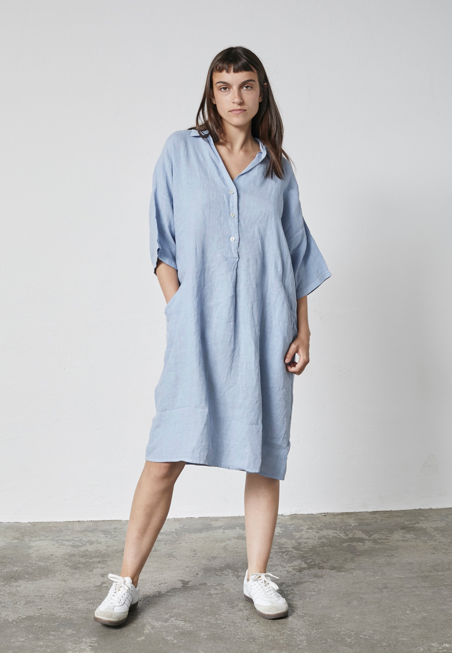 Lind LiDagmar Kjoler 5001 DENIM LIGHT BLUE