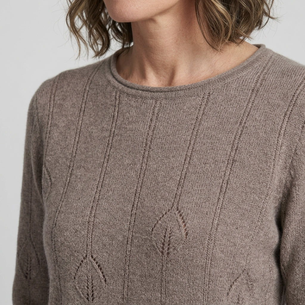 Lind LiDenise Knit Pullover 1300 Taupe