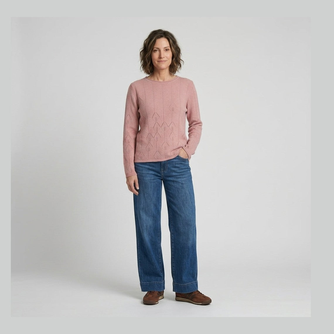 Lind LiDenise Knit Pullover 1809 Rose melange