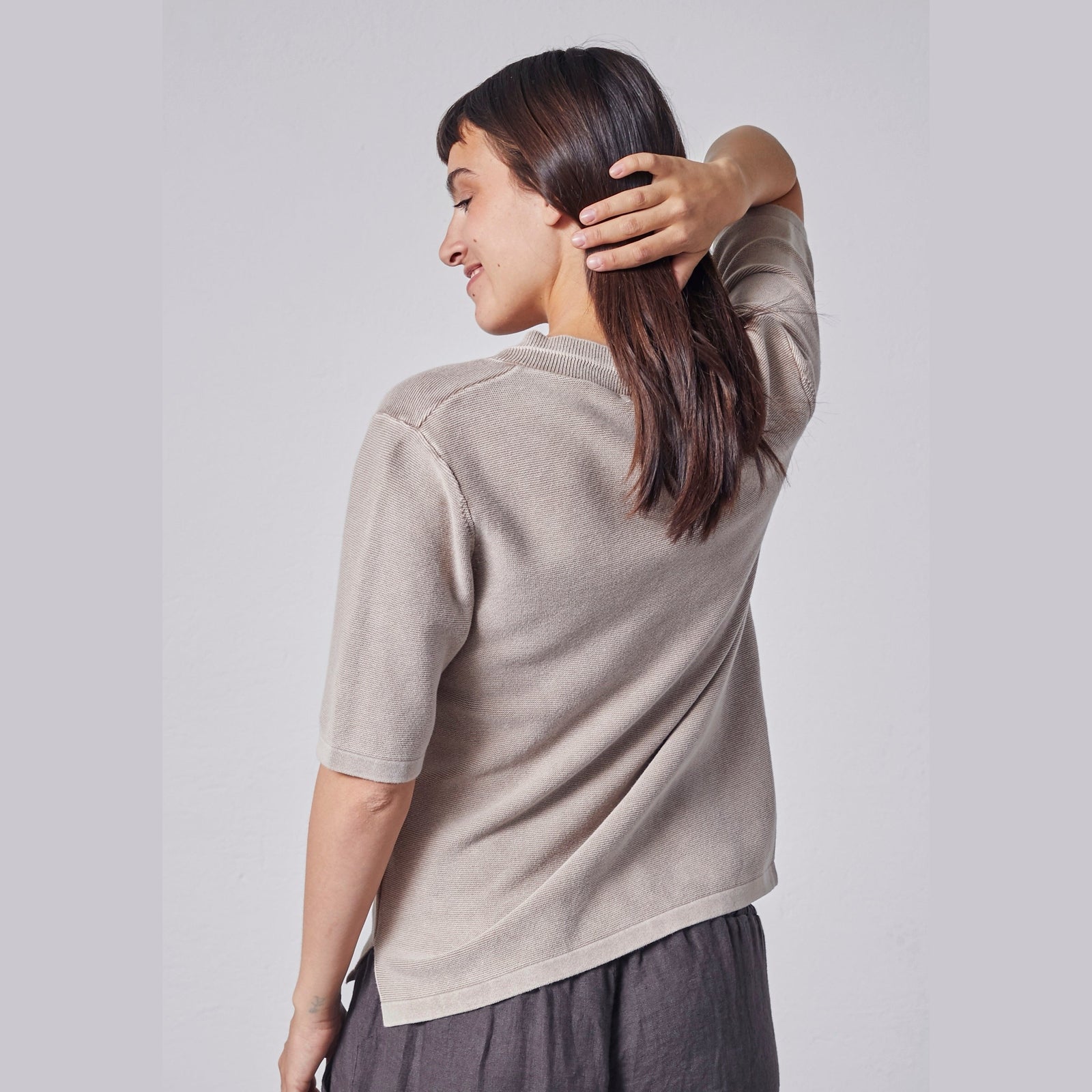 Lind LiESther Knit Pullover 1315 Taupe