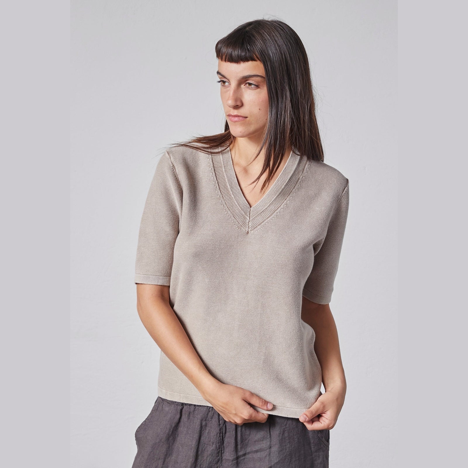 Lind LiESther Knit Pullover 1315 Taupe