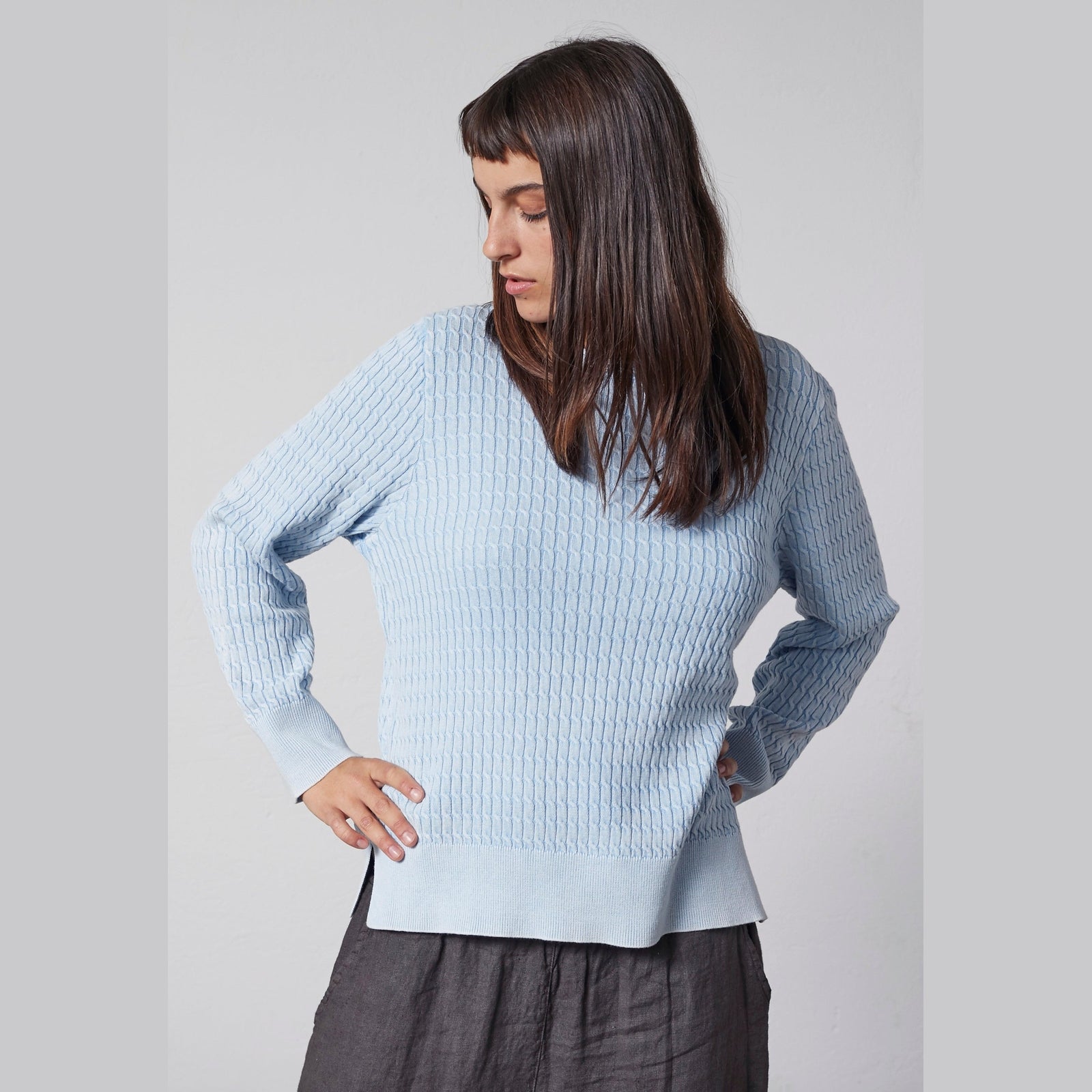 Lind LiEmilia Knit Pullover 5000 LIGHT BLUE