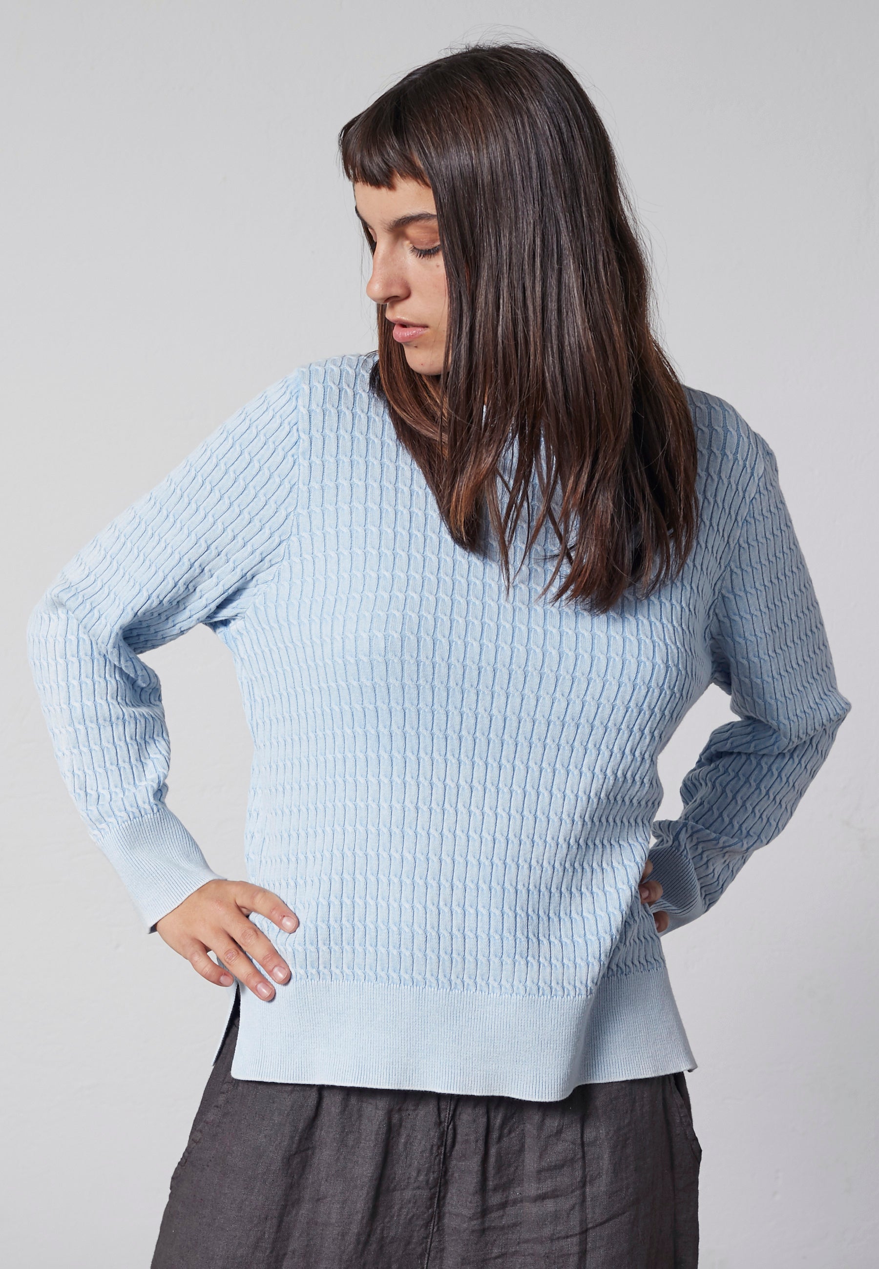 Lind LiEmilia Knit Pullover 5000 LIGHT BLUE