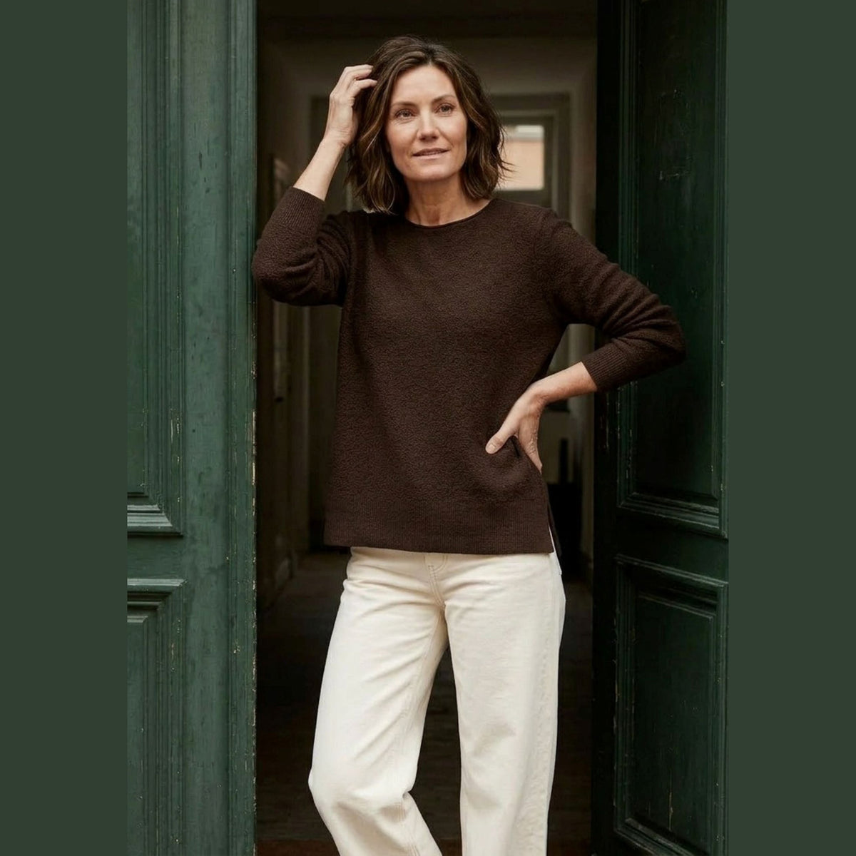 Lind LiEstell Knit Pullover 1500 BROWN