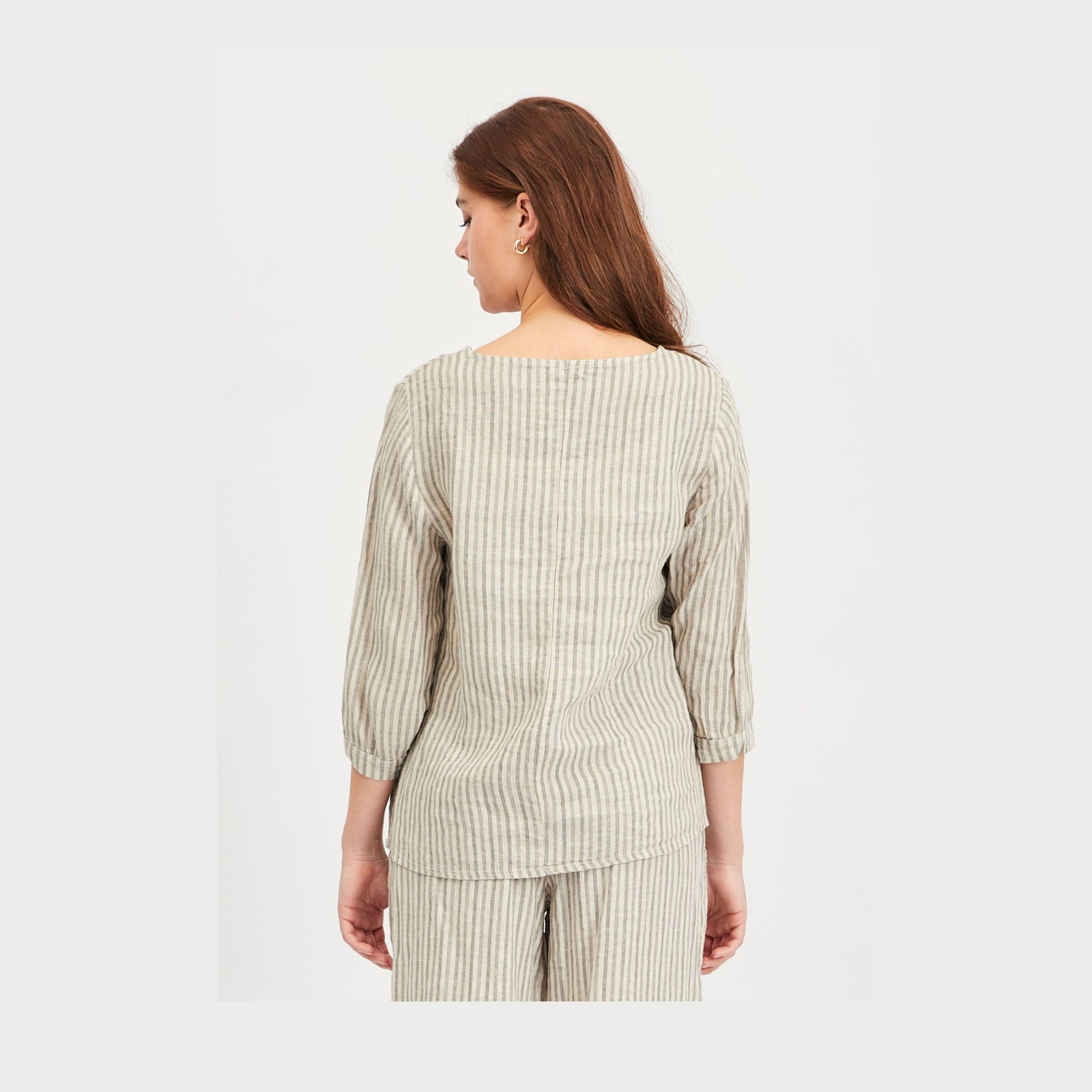Lind LiFabienne Bluser 504 Sand Stripe