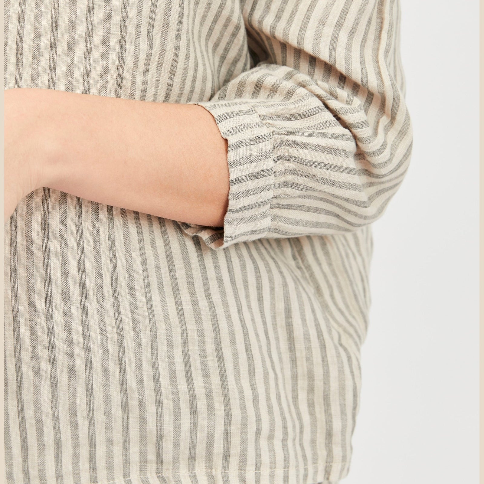 Lind LiFabienne Bluser 504 Sand Stripe