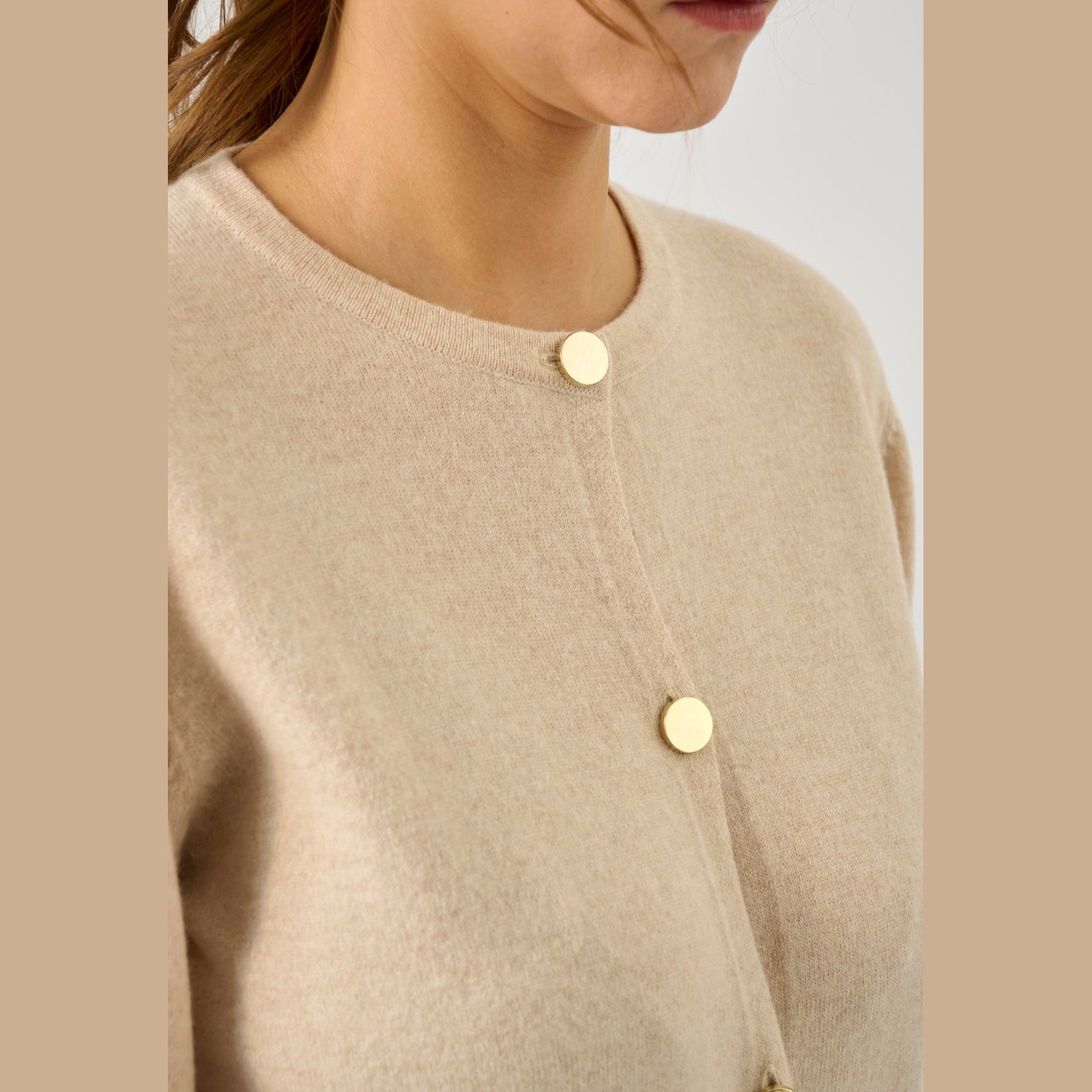 Lind LiFifi Knit Cardigan 1210 creme melange