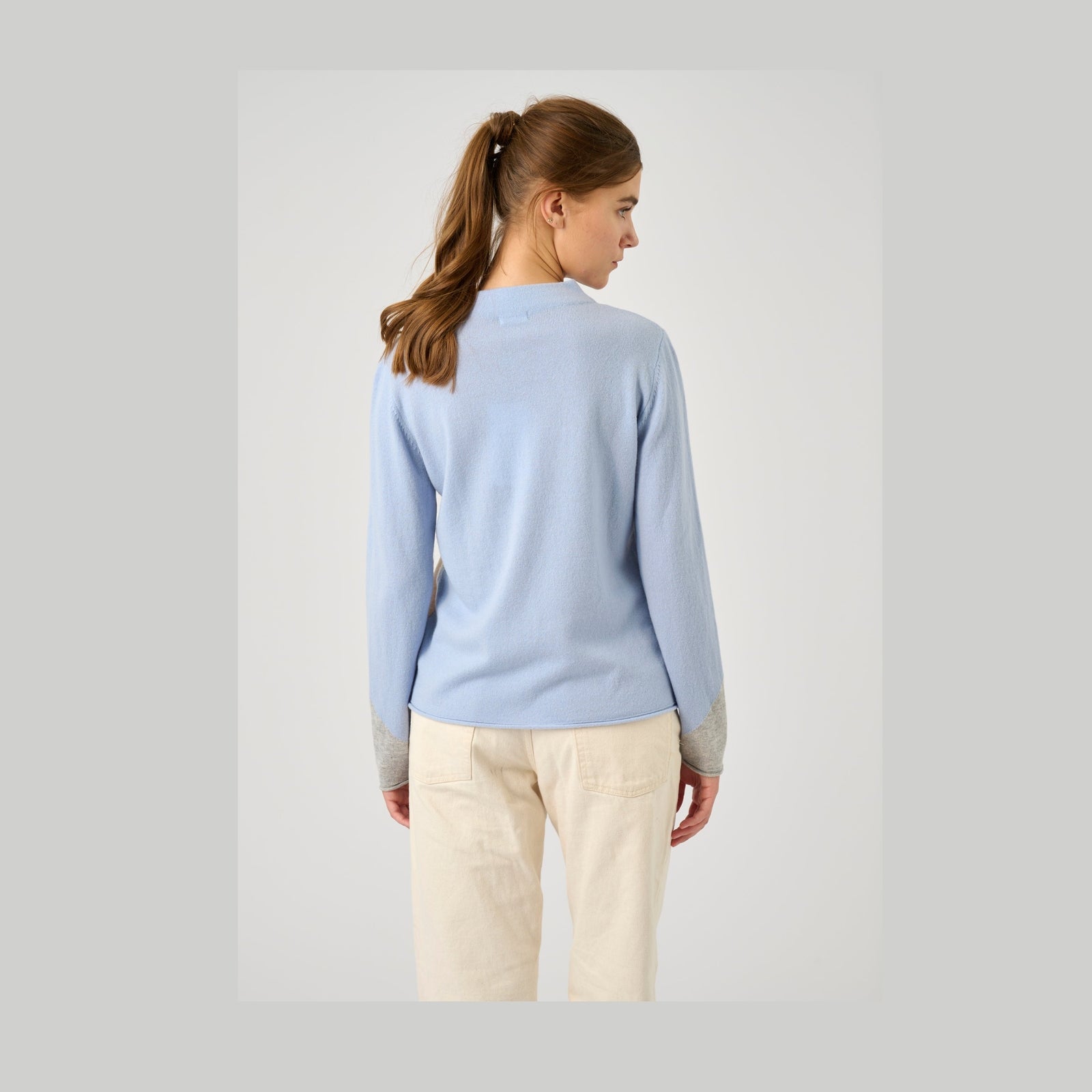 Lind LiFilica Knit Pullover 5002 Light Blue Melange