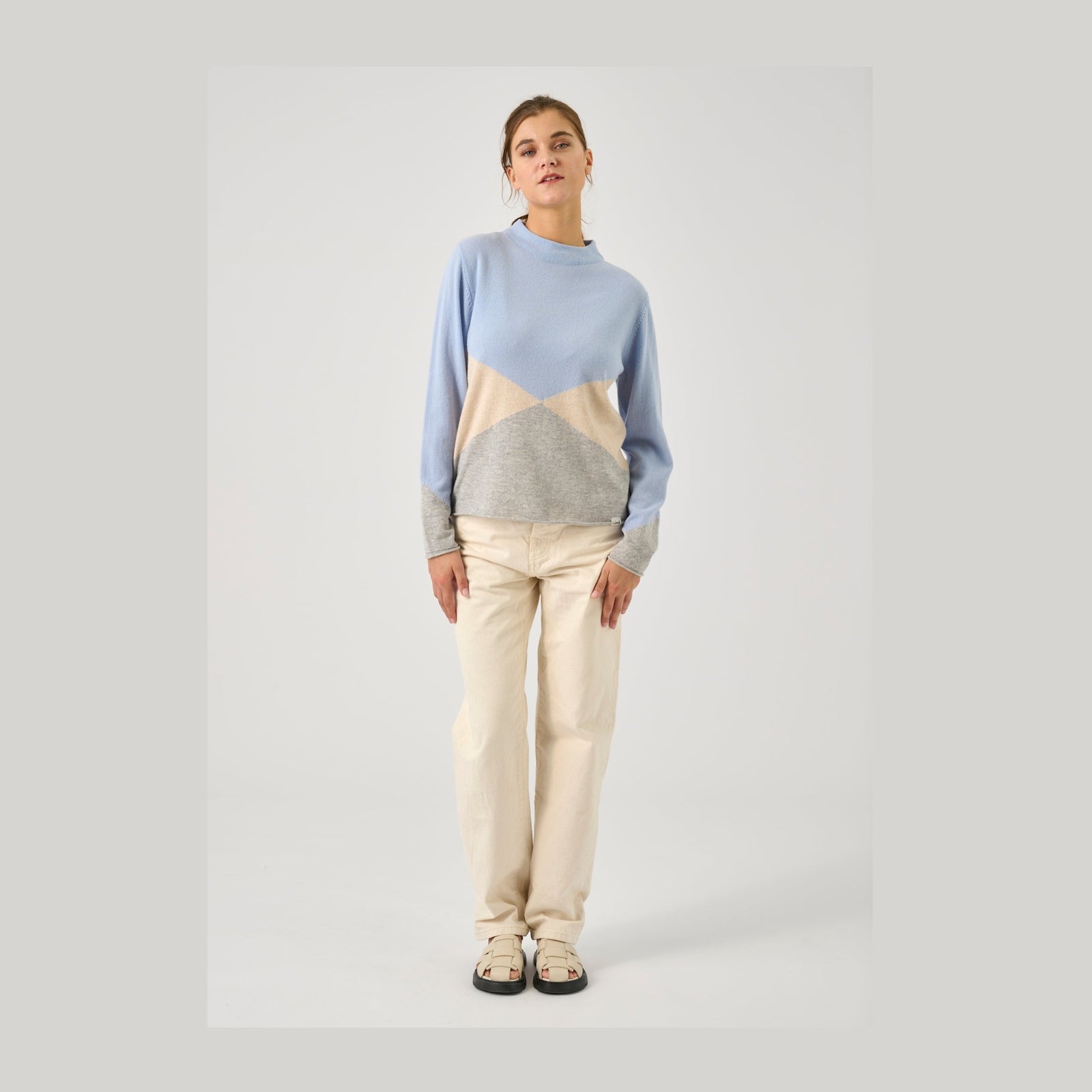 Lind LiFilica Knit Pullover 5002 Light Blue Melange