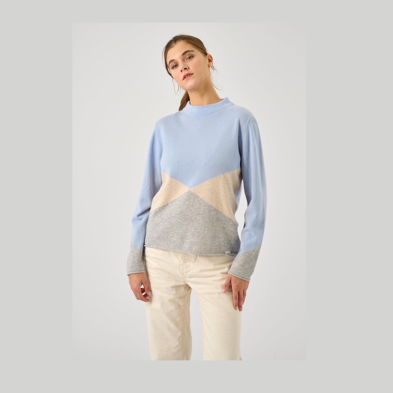 Lind LiFilica Knit Pullover 5002 Light Blue Melange