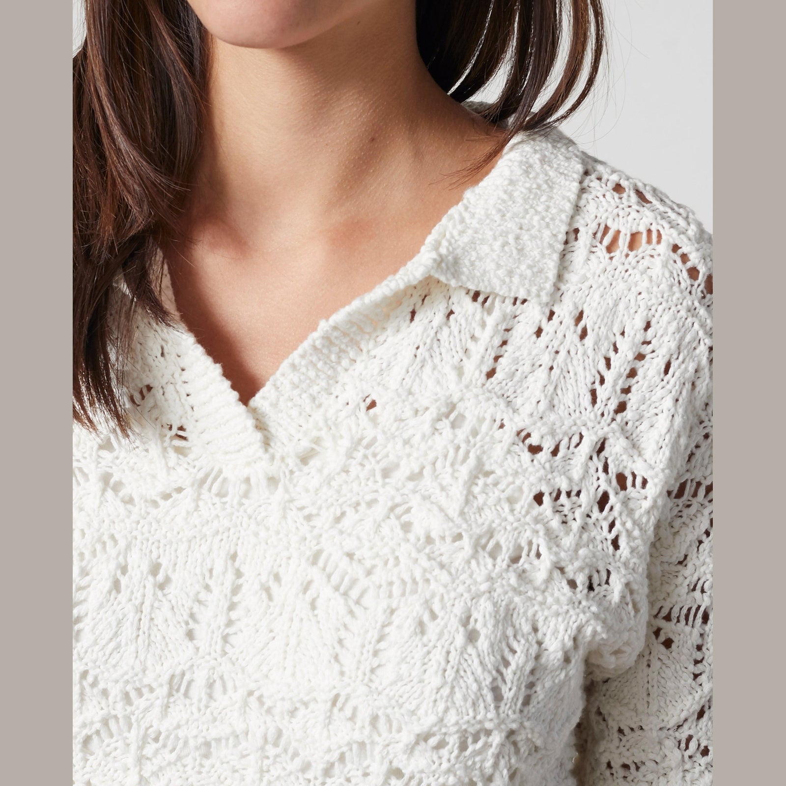 Lind LiFlorina Knit Pullover 1000 OFF WHITE