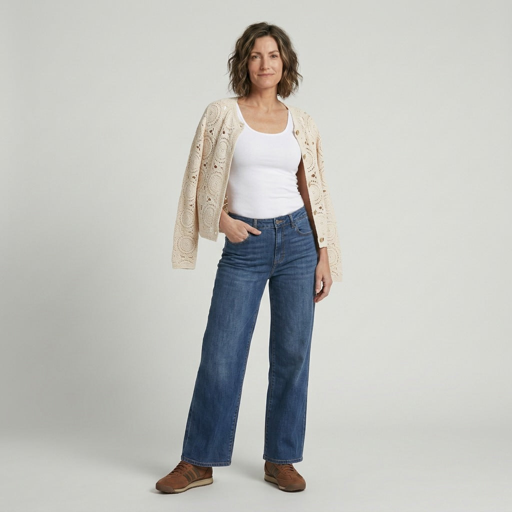 Lind LiHelen Knit Cardigan 1000 OFF WHITE