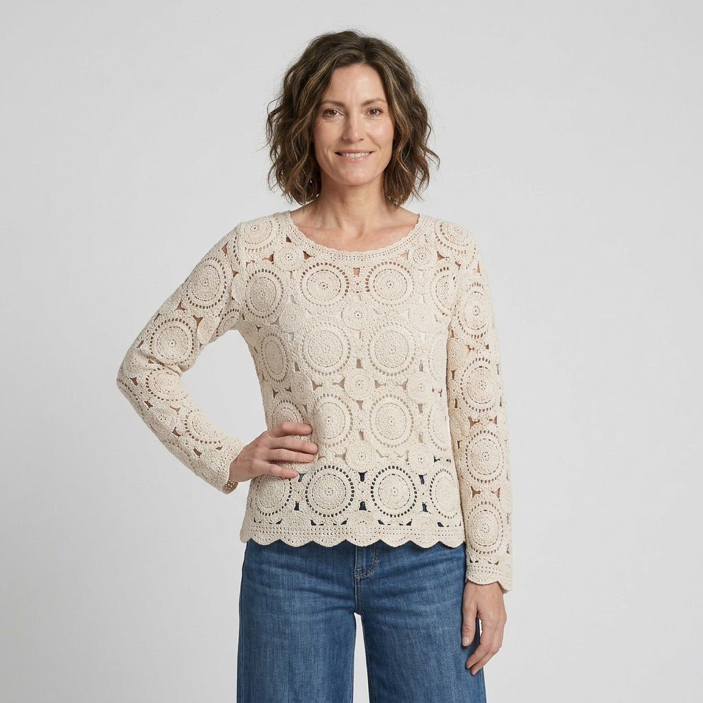 Lind LiHelga Knit Pullover 1000 OFF WHITE