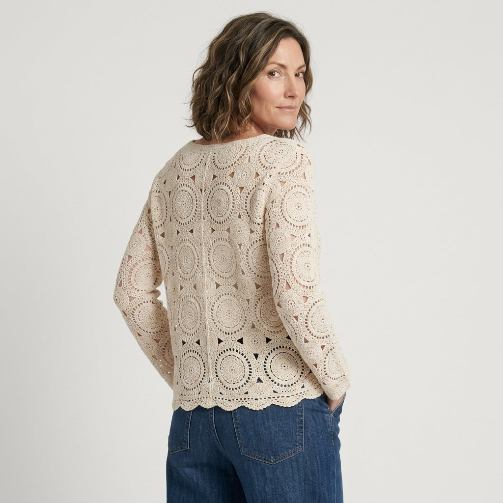 Lind LiHelga Knit Pullover 1000 OFF WHITE