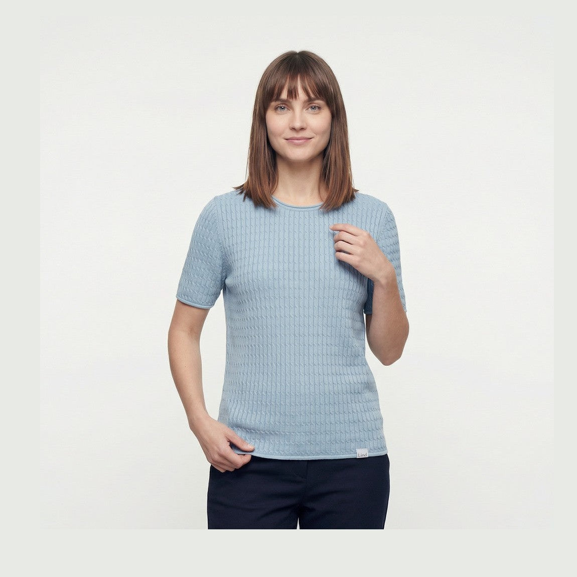 Lind LiInge Knit Pullover 5000 LIGHT BLUE