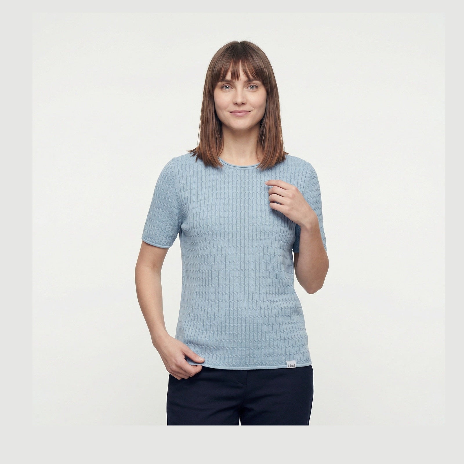 Lind LiInge Knit Pullover 5000 LIGHT BLUE