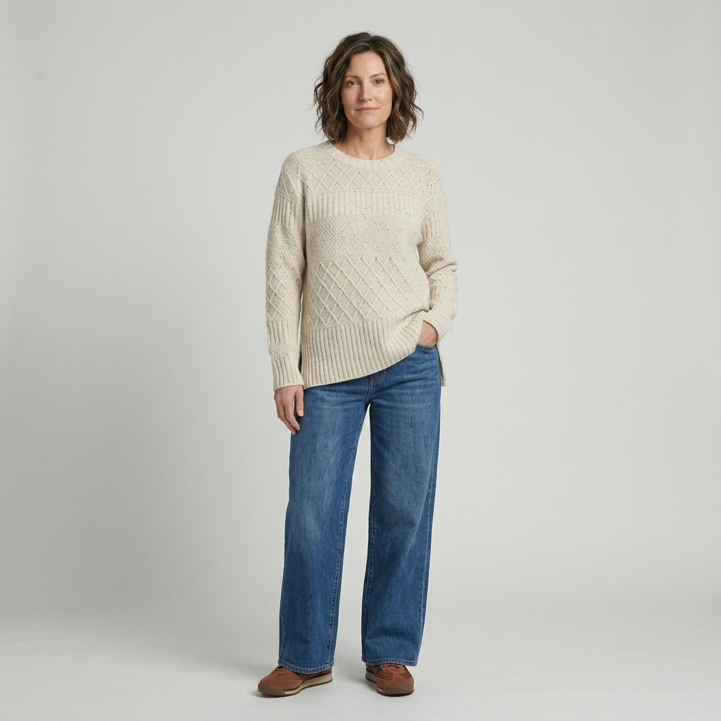 Lind LiJodie Knit Pullover 1000 OFF WHITE
