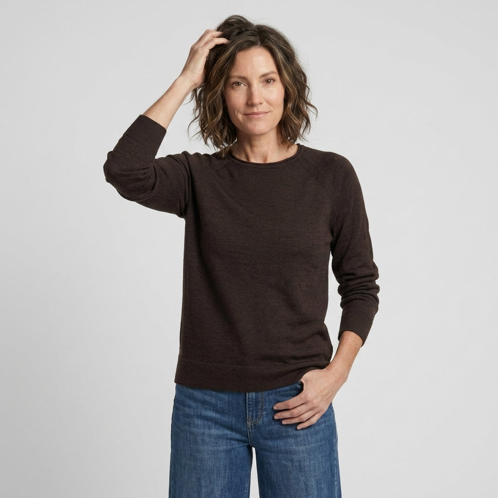 Lind LiKarin Knit Pullover 1500 BROWN