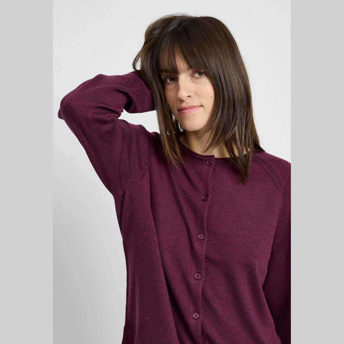 Lind LiKarina Knit Cardigan 2660 granat red melange
