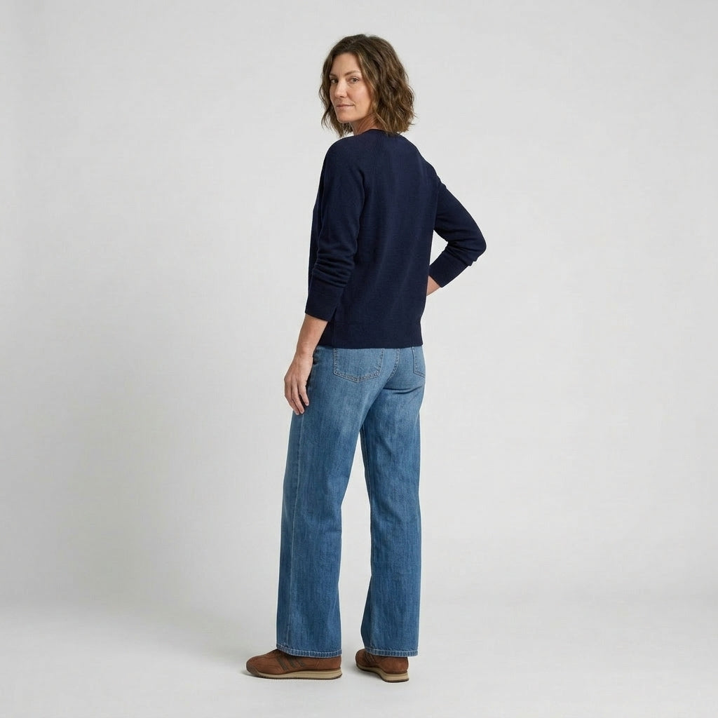 Lind LiKarina Knit Cardigan 5999 NAVY BLUE