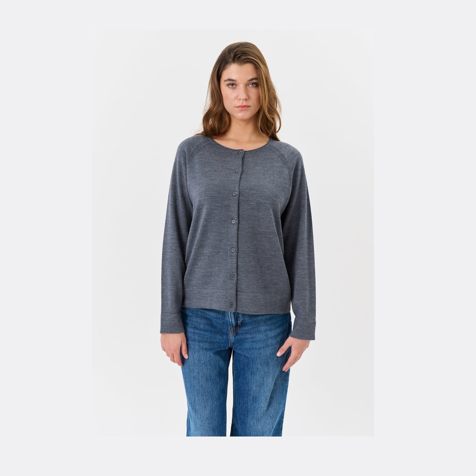 Lind LiKarina Knit Cardigan 9650 grey melange