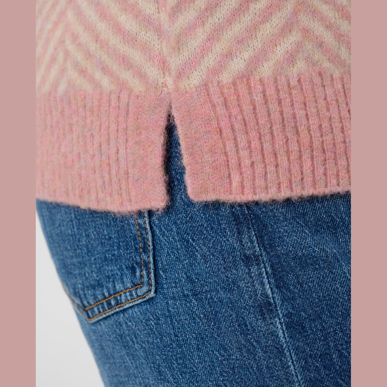 Lind LiKarina Knit Pullover 2050 Rose Melange