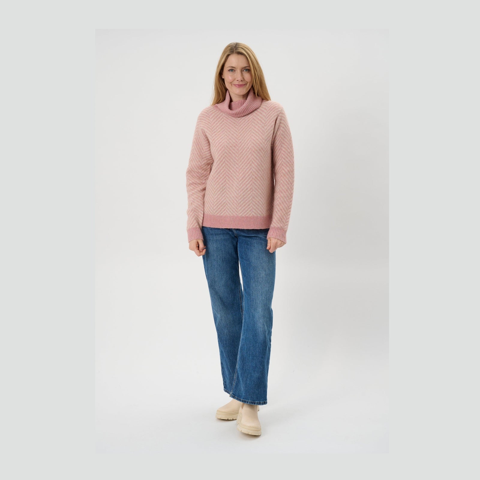 Lind LiKarina Knit Pullover 2050 Rose Melange