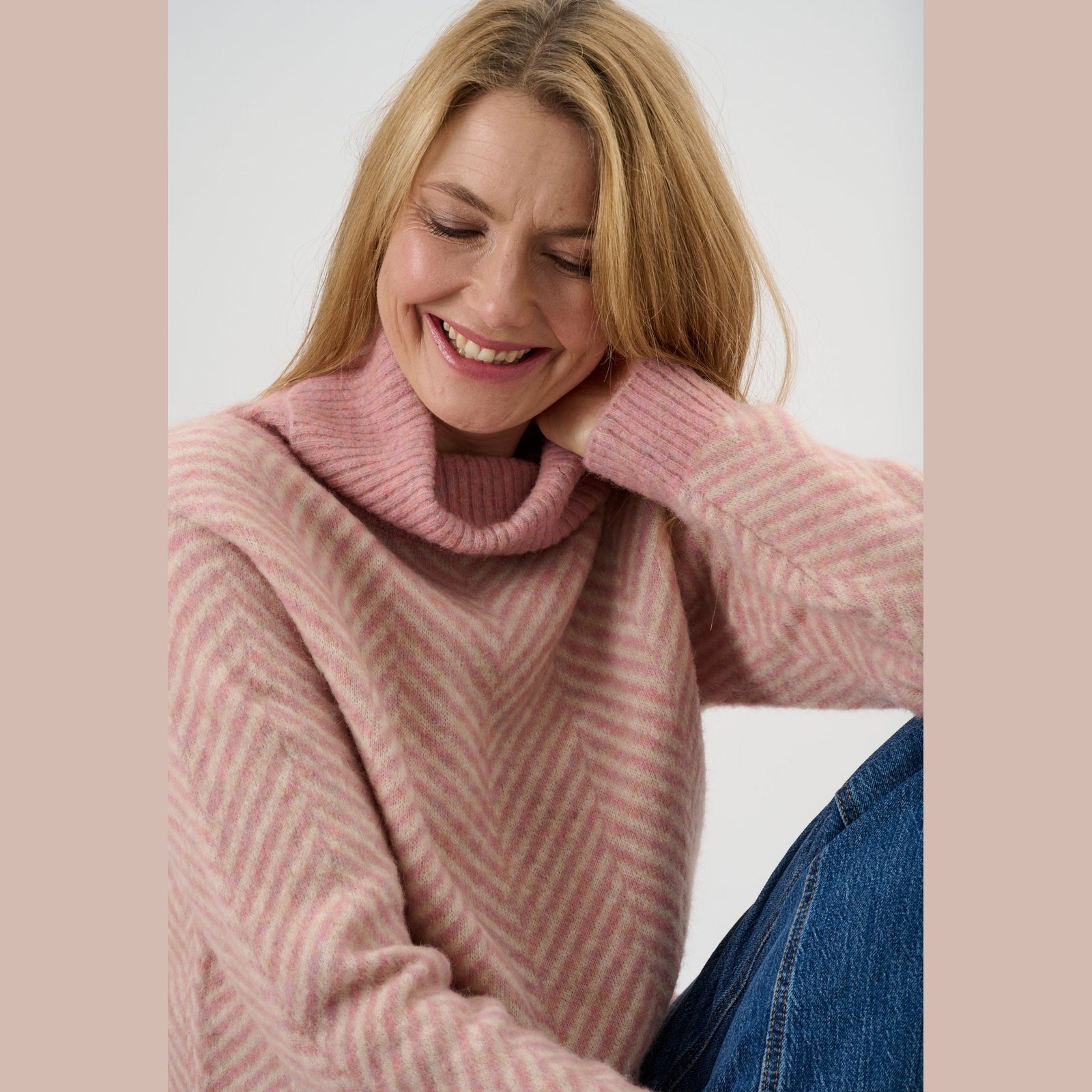 Lind LiKarina Knit Pullover 2050 Rose Melange