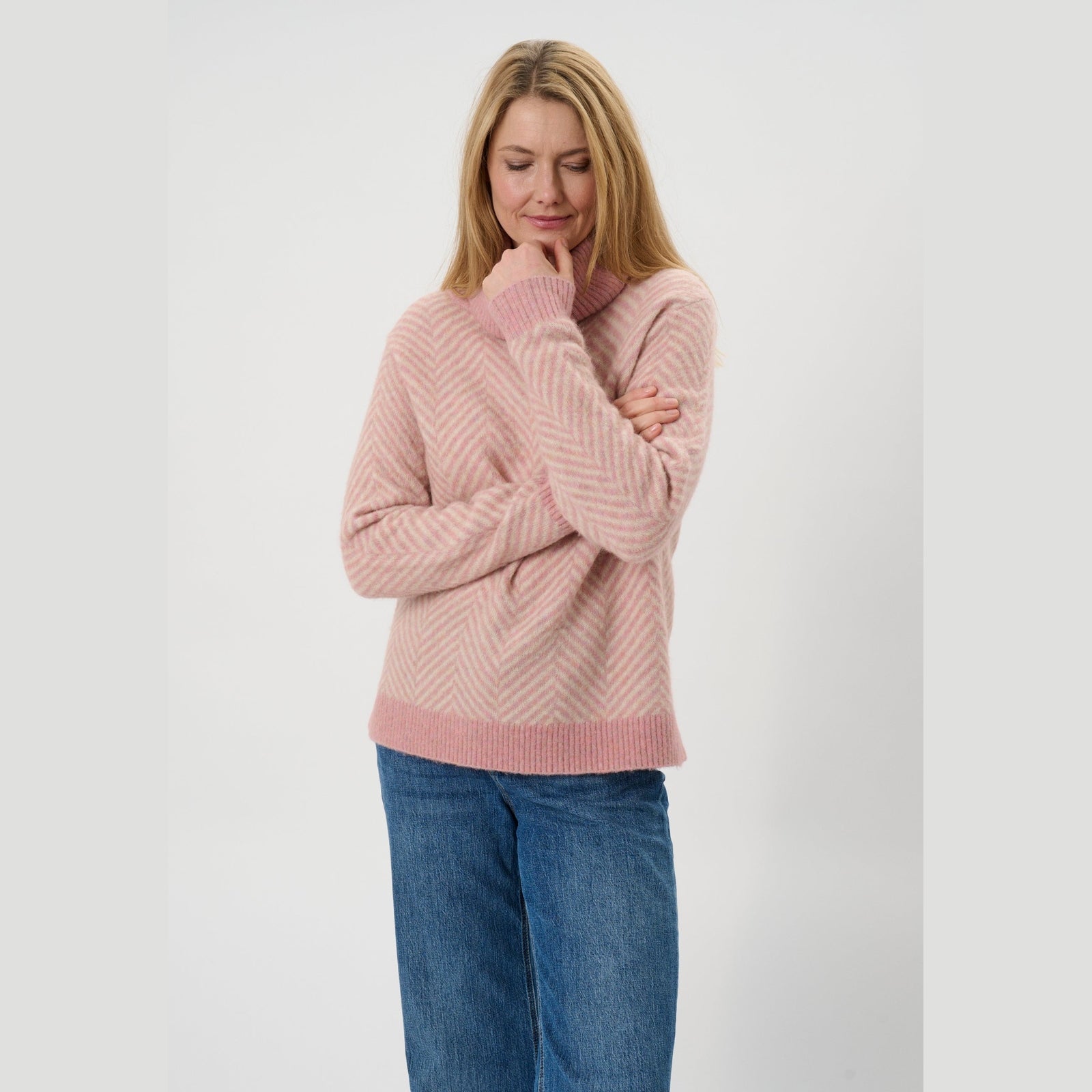 Lind LiKarina Knit Pullover 2050 Rose Melange