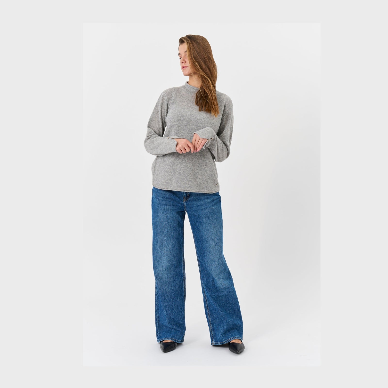 Lind LiKathlyn Knit Pullover 9650 grey melange