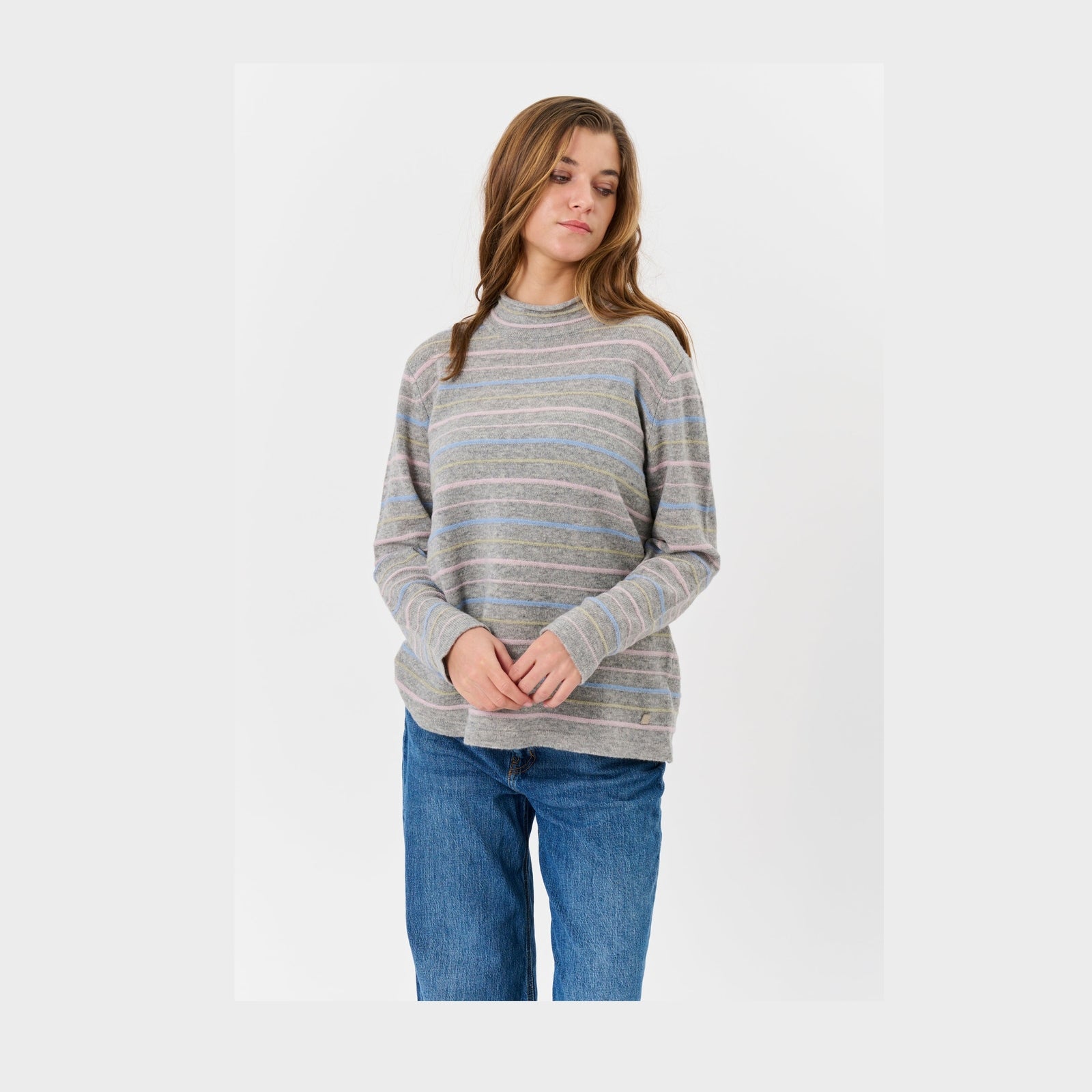 Lind LiKati Knit Pullover 9650 grey melange