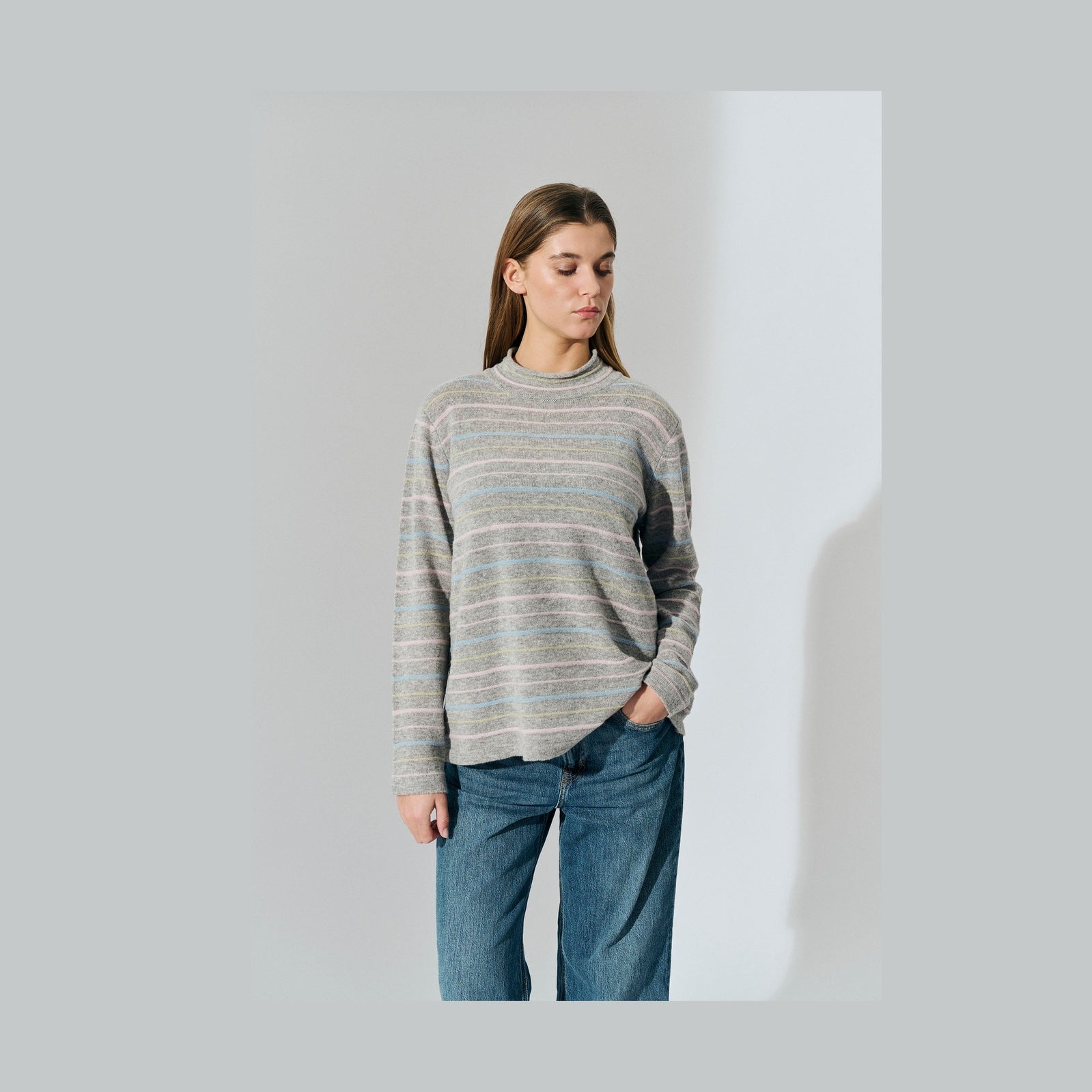 Lind LiKati Knit Pullover 9650 grey melange