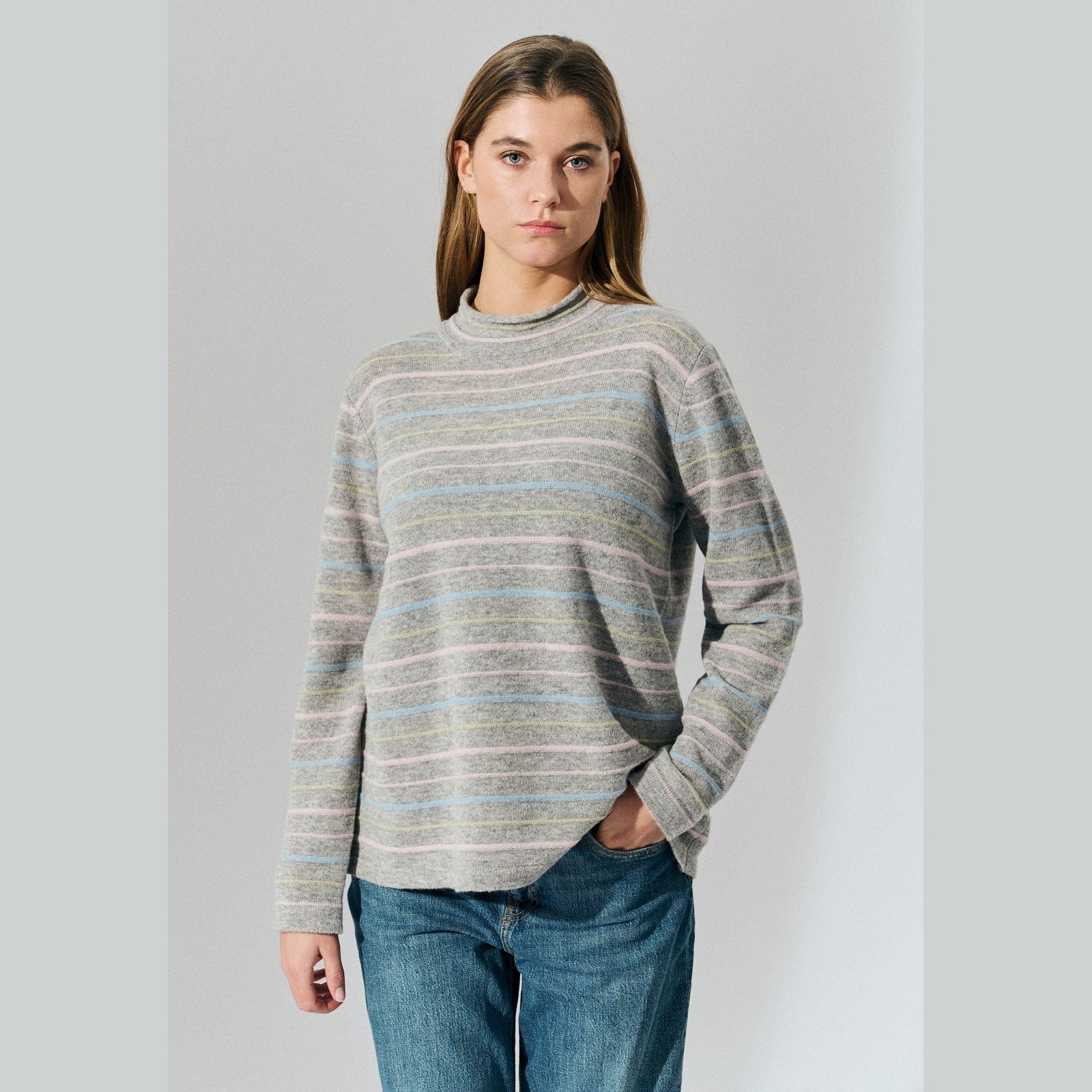 Lind LiKati Knit Pullover 9650 grey melange