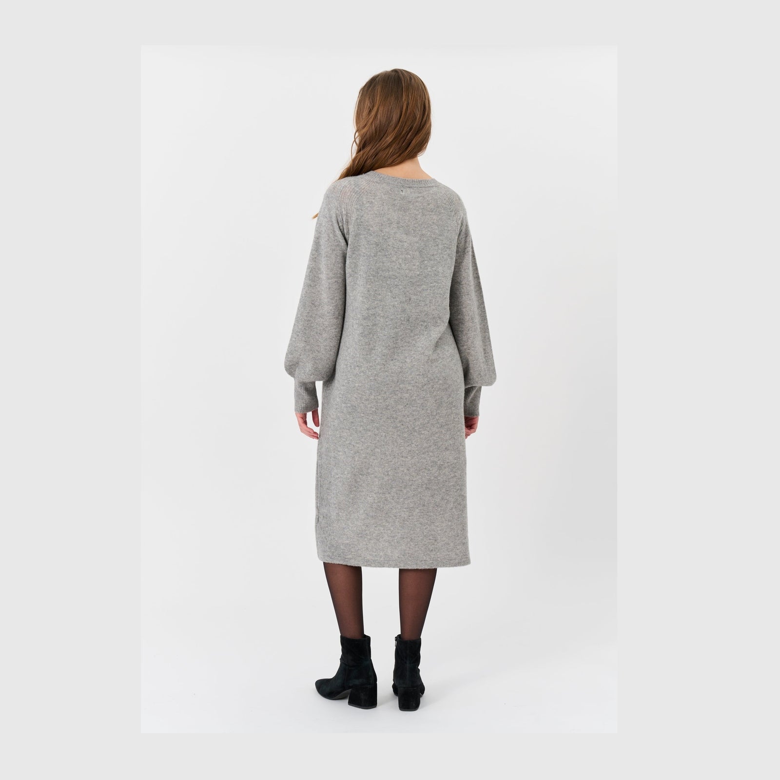 Lind LiKatrina Knit Dress 9650 grey melange