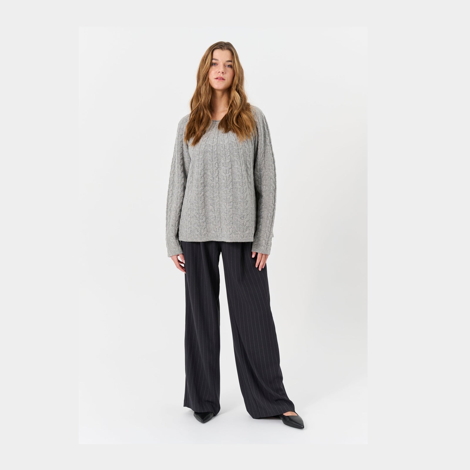 Lind LiKaya Knit Pullover 9650 grey melange