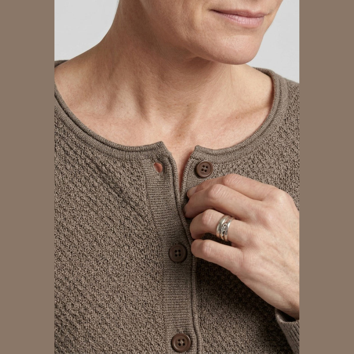 Lind LiLivia Knit Cardigan 1300 Taupe