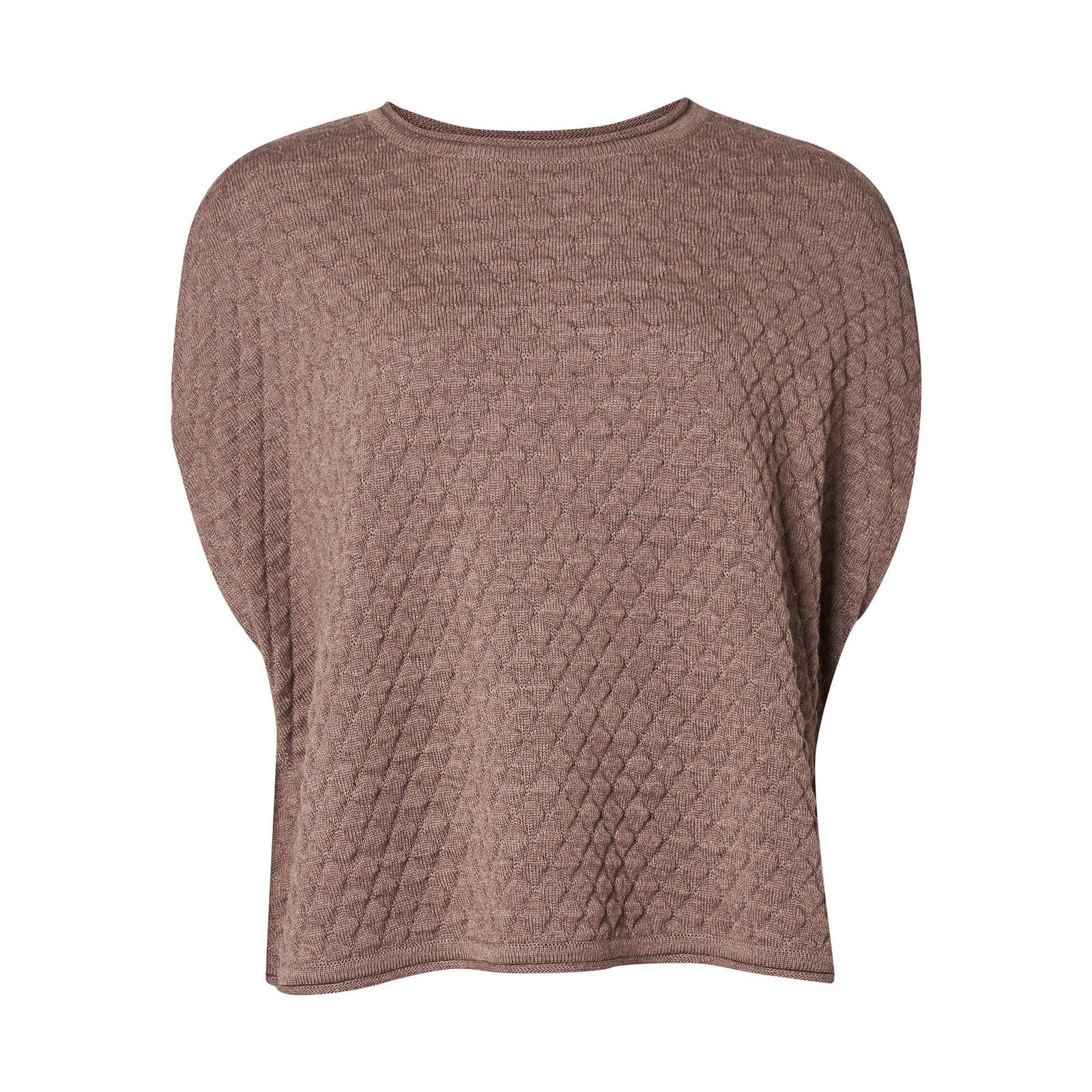 Lind LiMargit Poncho 1655 brown melange