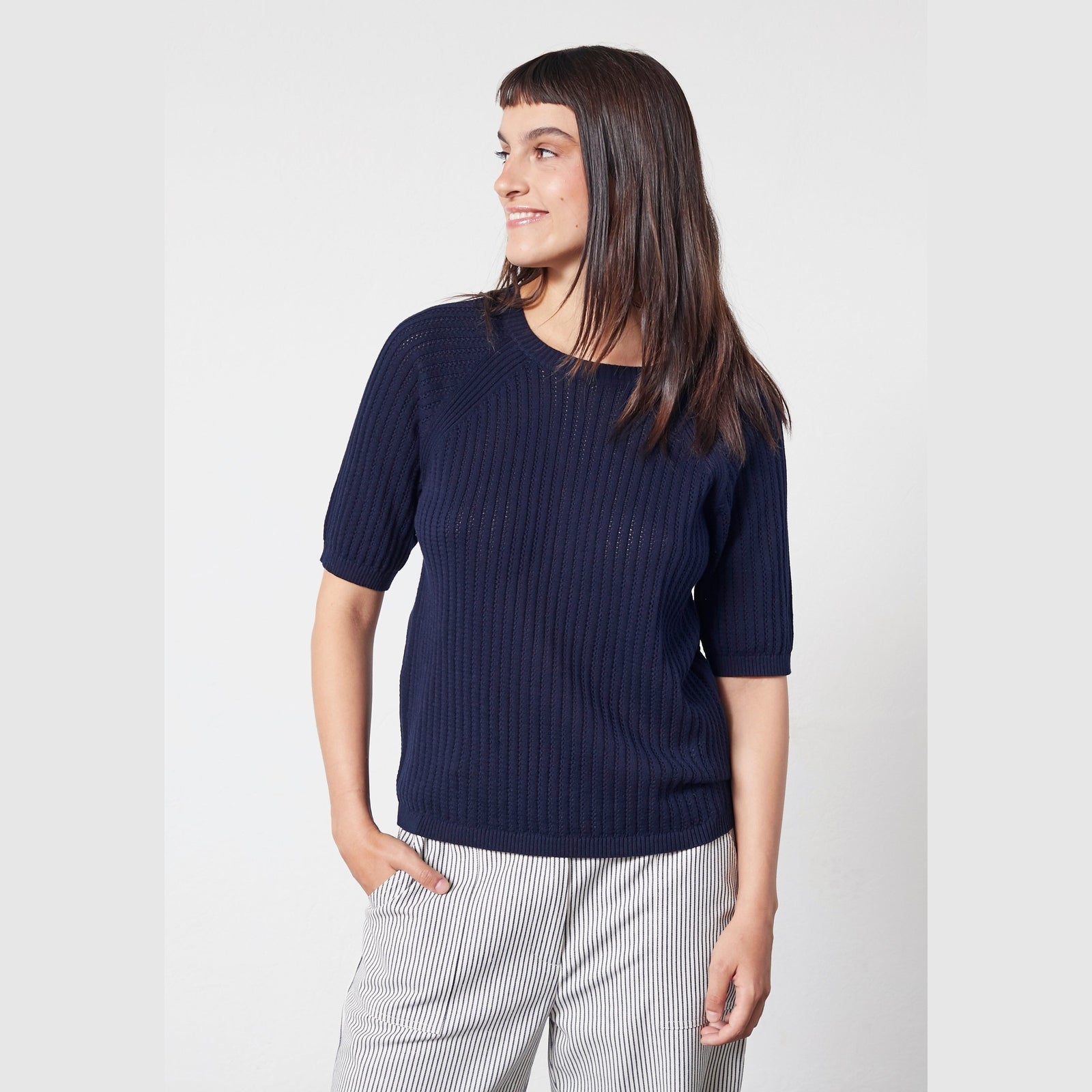 Lind LiMatti Knit Pullover 5999 NAVY BLUE