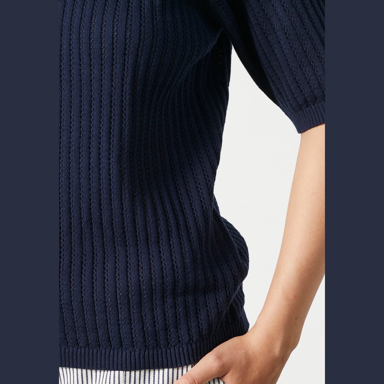 Lind LiMatti Knit Pullover 5999 NAVY BLUE