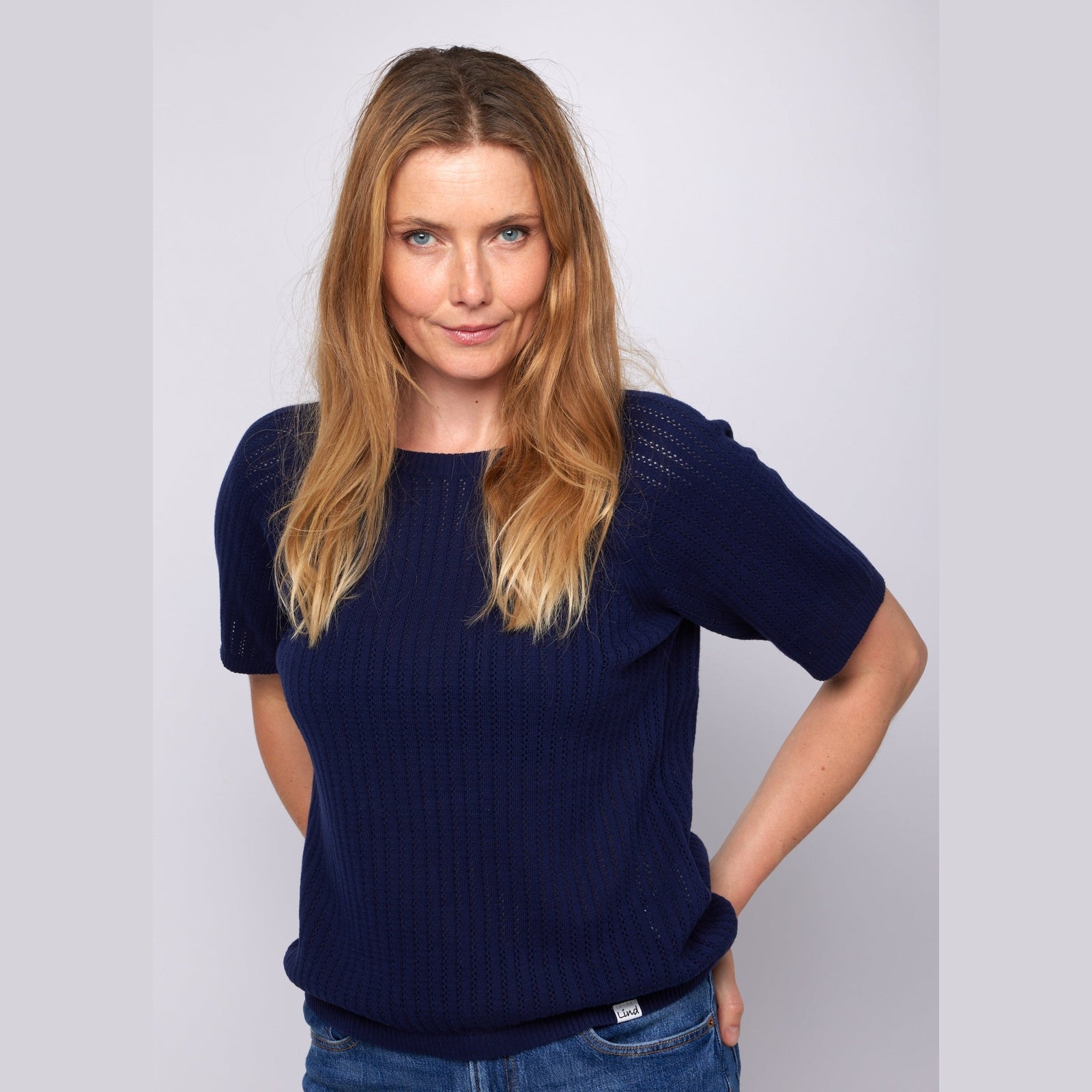 Lind LiMatti Knit Pullover 5999 NAVY BLUE