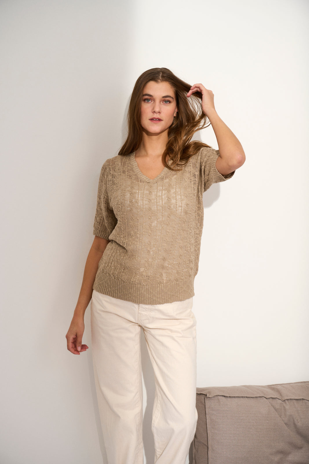 Lind LiMiabel Knit Pullover 1012 Beige